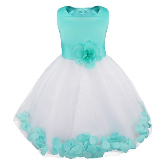 flower girl dresses turquoise