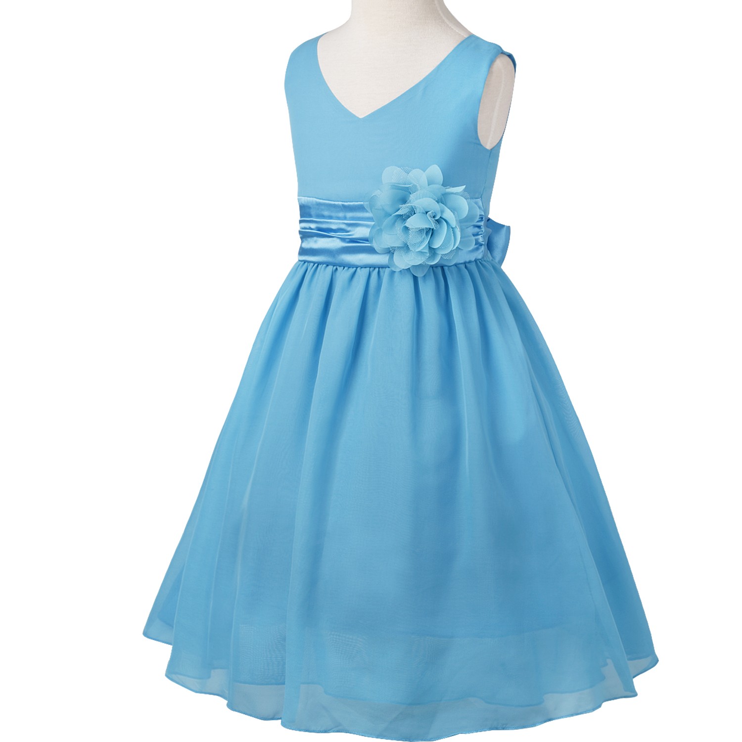 Blue Kids Bridesmaid Dresses