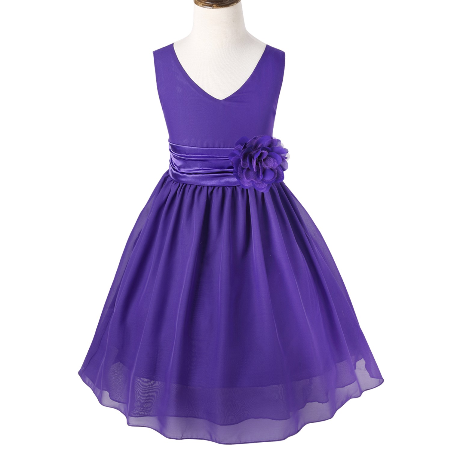 purple bridesmaid dresses kids