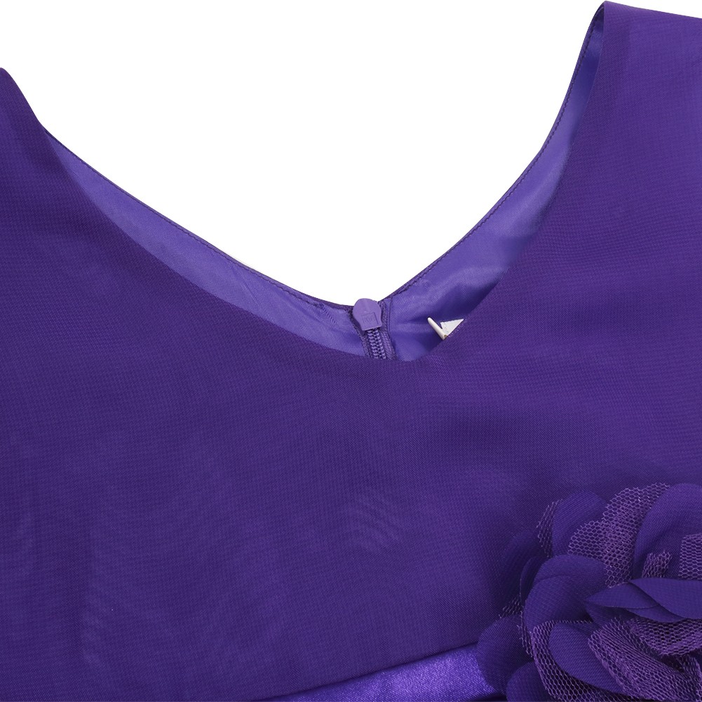 Purple Kids Bridesmaid Dresses