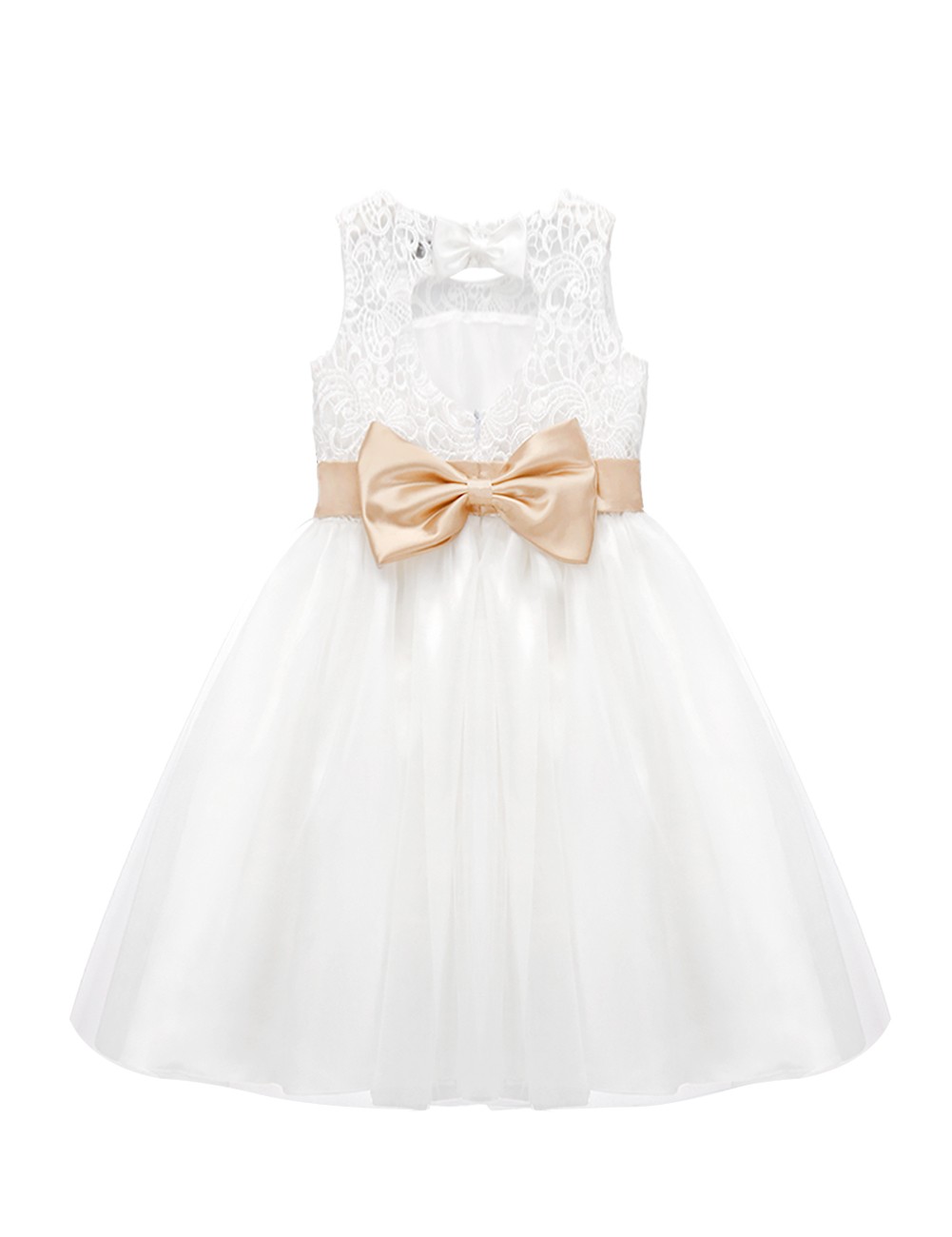 white little girl bridesmaid dresses