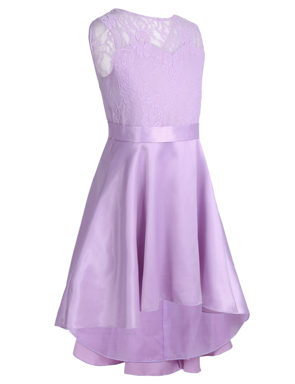 Lavender Lace Flower Girl Dress