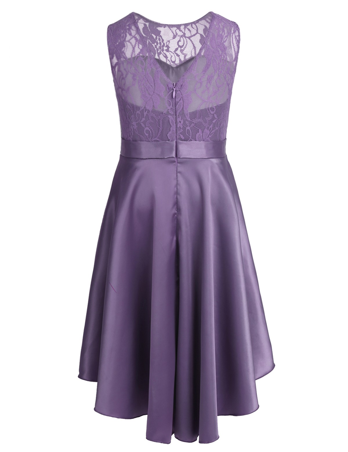 girls purple lace dress
