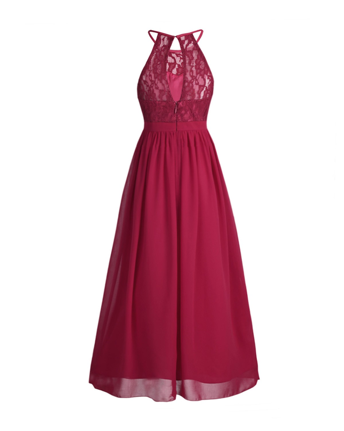UK Flower Girl Dress Chiffon Halter Princess Pageant Wedding Bridesmaid Gown