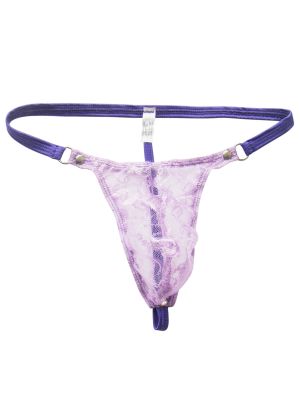 Men Sexy Mesh Lace G-string Lingerie Underwear Thong