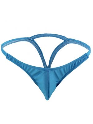 iEFiEL Mens Bulge Pouch G-string Novelty Underwear with Triangle Back