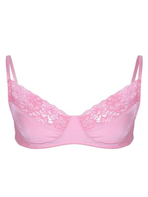 Men Sissy Lace Wire-free Lingerie Bralette Bra Top