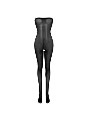 iEFiEL Womens Ultra Shimmery Crotchless Bodystocking Toe to Bust 30 Denier Pantyhose Lingerie