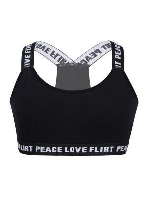 iEFiEL Kids Girls Soft Padded Cotton Dance Training Bra Wide Elastic Shoulder Straps X-Shaped Back Sports Bra