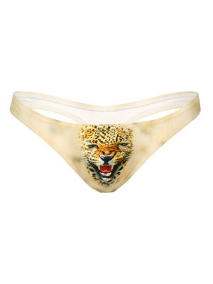 iEFiEL Mens Sexy Low Waist Elastic Waistband Animal Print G-string Briefs Thong Underwear
