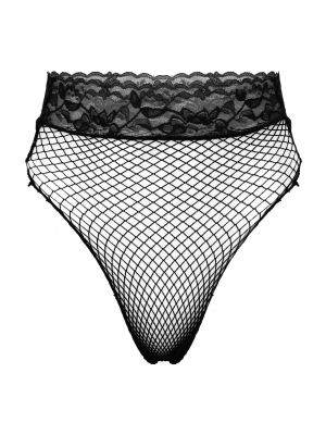 iEFiEL Womens See-through Mesh Lace Waistband Briefs Low Waist Hollow Out Fishnet Underpants Underwear