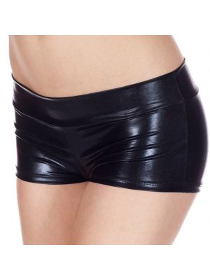 iEFiEL Womens Patent Leather Minipants Hot Pants for Pole Dance Club Show Performance