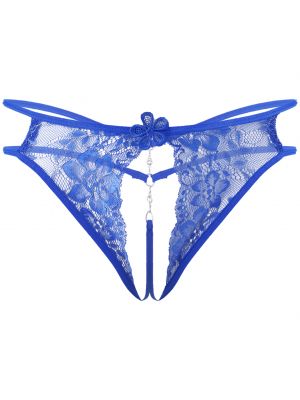 iEFiEL Mens Flower Pattern Lace G-string Sissy Crossdress Thongs Underwear Nightwear