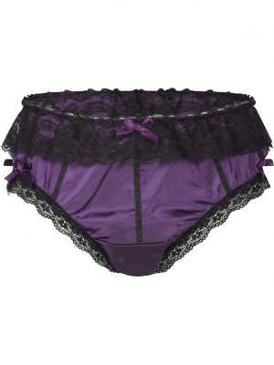 Men Sissy Satin Ruffle Lace Low Waist Bowknot Crossdress Briefs