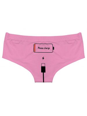 iEFiEL Womens Electricity Printing Panties Lingerie Elastic Waistband Briefs Beach Bikini Bottoms
