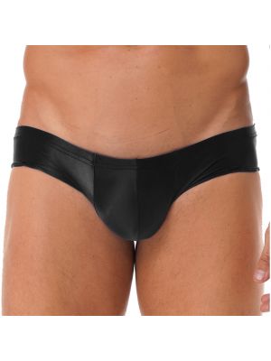 iEFiEL Mens Solid Color Low Rise Briefs Elastic Waistband Underpants Underwear Swimwear