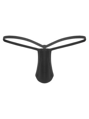 Men Bulge Pouch Thong Mini T-back Low Rise G-string Underpants
