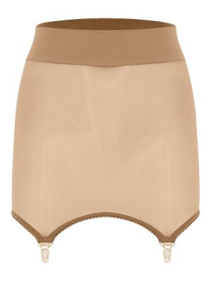 Women Sexy Mesh Mini Skirt with Garter Clips