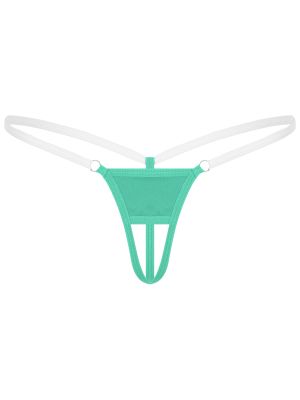 Womens Sexy Low Rise Strap Cutout T-back G-string Bikini Briefs