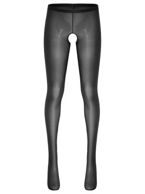 Women See Through Stretchy Open Crotch Ultra-thin Pantyhose