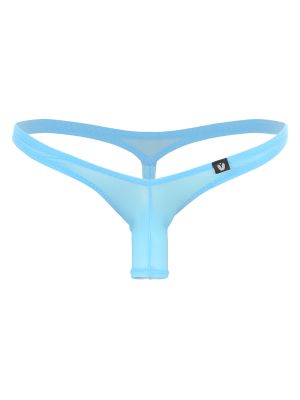 Men Sexy Solid Color Thin Open Sheath G-string