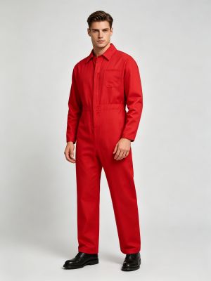 Men's Mechanic Coveralls ZIpper Cargo Boilersuit for Workshop, Halloween Cosplay