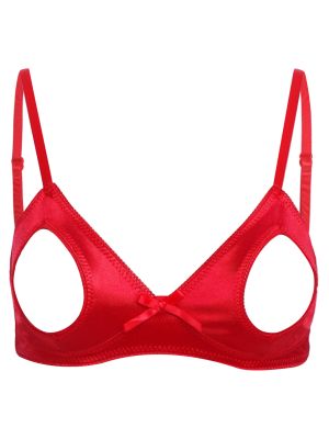 Women Sexy Push Up Shelf Bra Top Cutout Brassiere for Valentine's Day Date Night