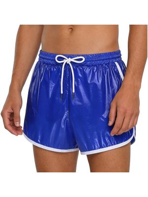Mens Quick-Dry Swim Trunks Elastic Drawstring Waist for Beach, Pool & Workout