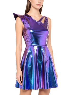 Women Dress A-line Outfits Honeymoon Mini Hollow Out Disco Cosplay Clubwear Bar