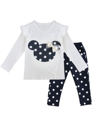 IEFIEL Cute Toddler Baby Girls Clothes Set Long Sleeve T-Shirt and Pants Kids 2pcs Outfits