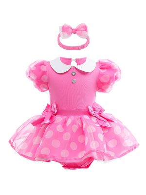 iEFiEL Baby Girl Princess Dress Up Clothes Romper+Headband Summer Outfits Halloween Christmas Birthday Party Dress