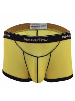 Men's  Ultra Thin Mesh Transparent U-Convex Boxer Shorts