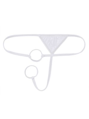 Men's Hipster Cheeky O-Ring G-string Underwear 