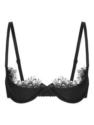 Womens Adjustable Spaghetti Straps Lace Underwired Bra