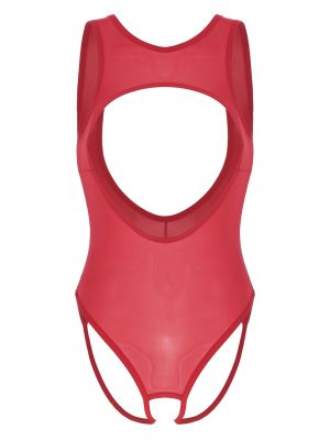 One Piece Thong Swimsuit for Women Sexy Hollow out High Cut Bodysuit
