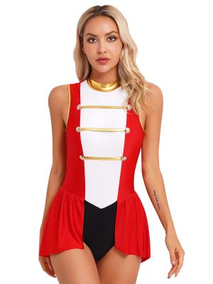 Women's Sleeveless Ringmaster Costume Cosplay Bodysuit
