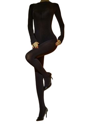 Womens Long Sleeve Open Hip Jumpsuit Full Body Unitard