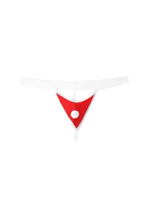 Mens Christmas Fancy T-Back Underwear G-string