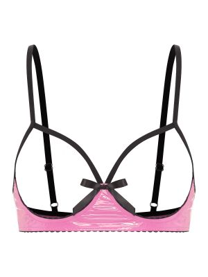 Womens Cupless Wireless Unlined Bra Lingerie