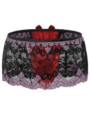 Sissy Mens Lace Skirted Panties Briefs Underwear