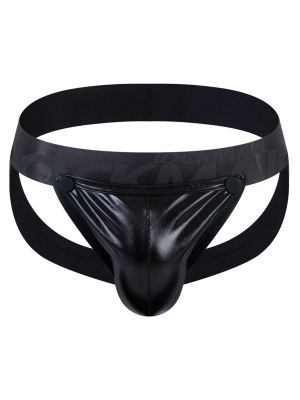 Mens Metallic Removable Pouch Butt Lifting Up Jockstrap