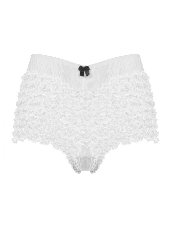 Men's Sissy Sexy Lace Ruffle Dance Boxer Shorts