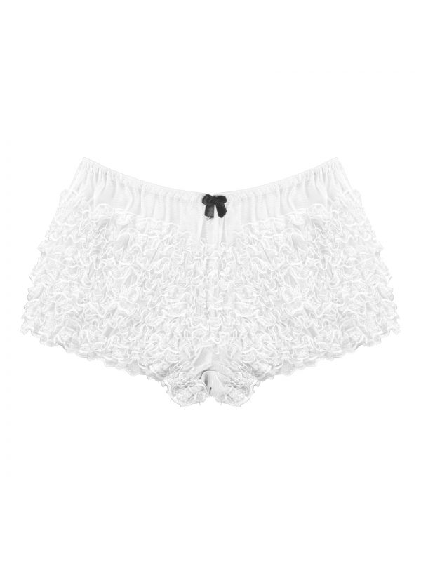 Men's Sissy Sexy Lace Ruffle Dance Boxer Shorts