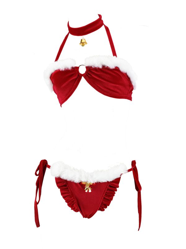 Women Sexy Christmas Teddy Dress and Outfits Set Women Sexy Christmas Teddy Dress and Outfits Set