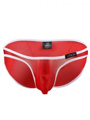 iEFiEL Mens Mesh Bulge Pouch Bikini Briefs Underwear