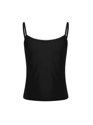 iEFiEL Black Men Sissy Tank Tops Lingerie Adjustable Spaghetti Straps Vest Nightwear Sleepwear