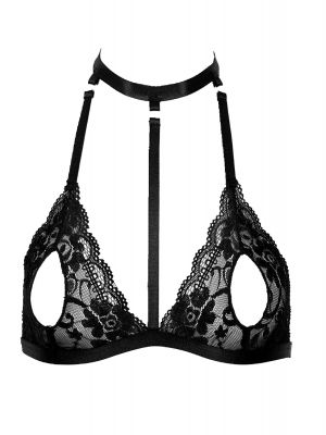 Women See-through Bra Tops Lace Unlined Brassiere