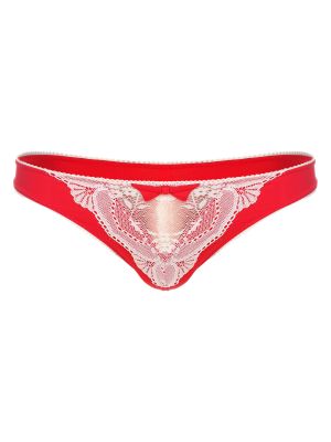 iEFiEL Mens Sissy Low Rise Lace Patchwork Thong Bowknot Cross-Dresser Briefs Underwear