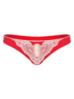 iEFiEL Mens Sissy Low Rise Lace Patchwork Thong Bowknot Cross-Dresser Briefs Underwear