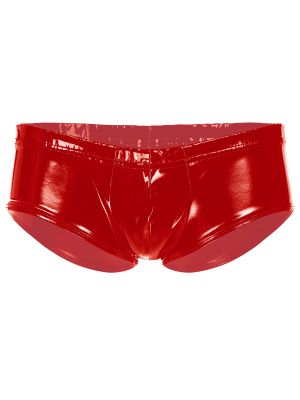 iEFiEL Mens Low Rise Patent Leather Briefs Wetlook Underpants Underwear